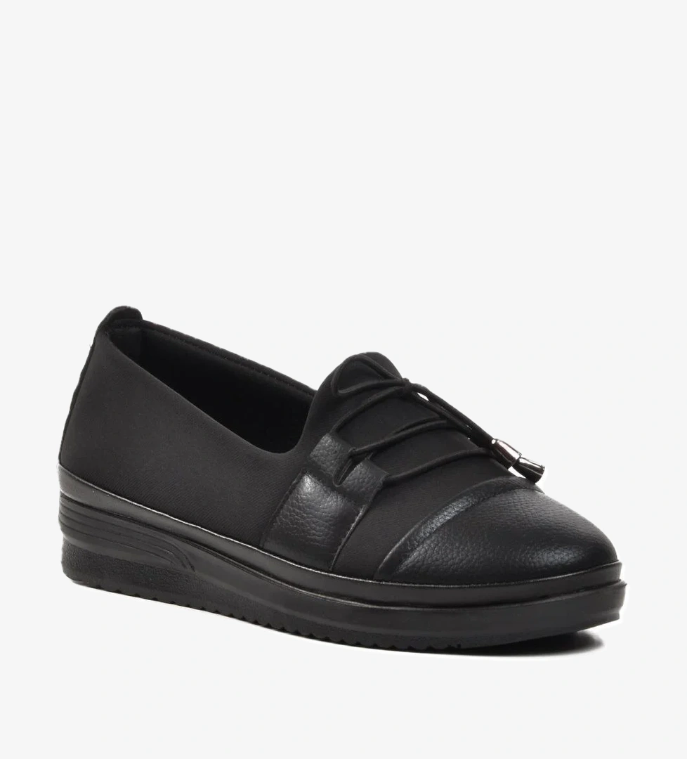 026 Siyah Simli Kadın Günlük Ayakkabı