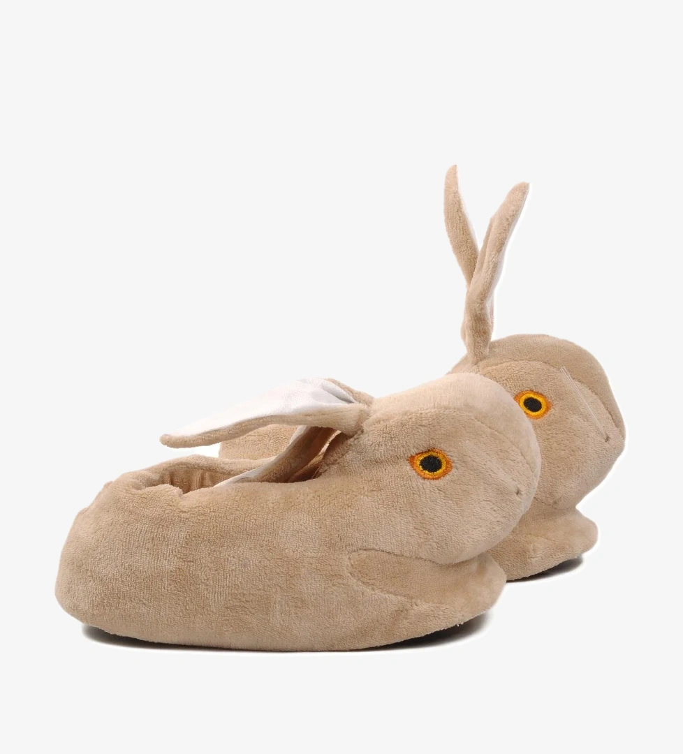 Ayakmod Tavşanlı Bej Kadın Panduf model görseli