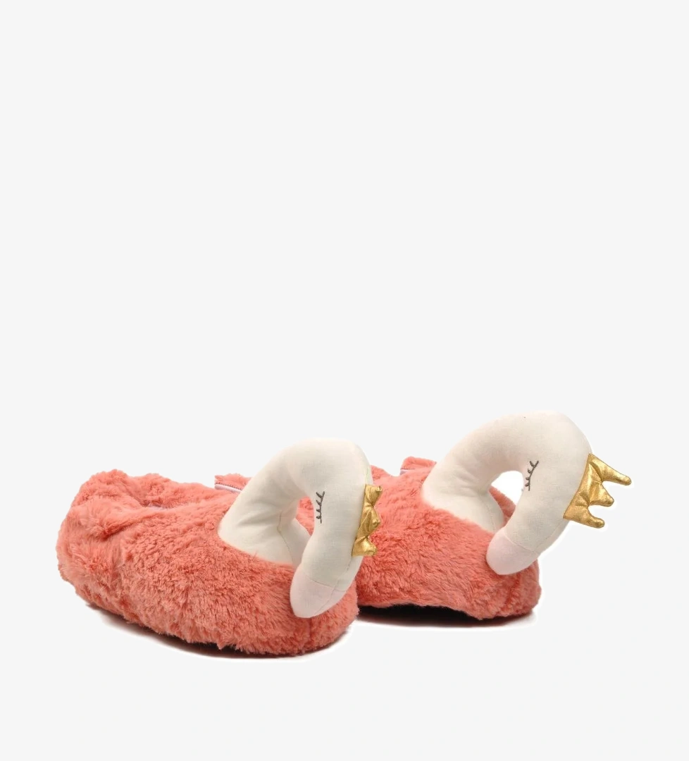 Kuğulu Fuşya Kadın Panduf