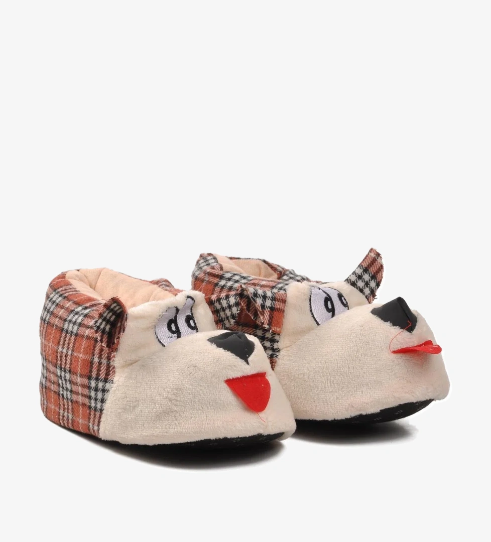 Köpekli Kiremit-Bej Kadın Panduf