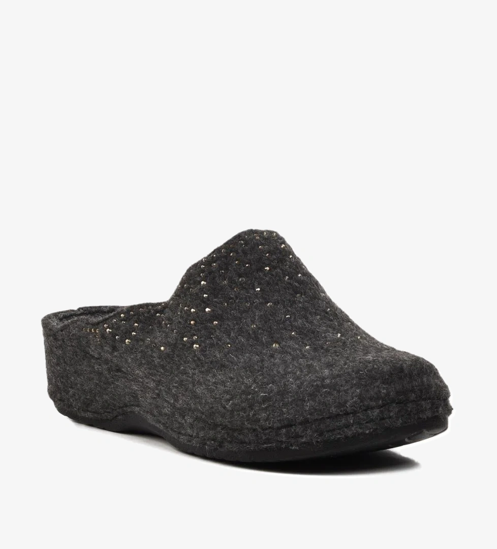 K-10909 Siyah Kadın Sabo Terlik - Görsel 1