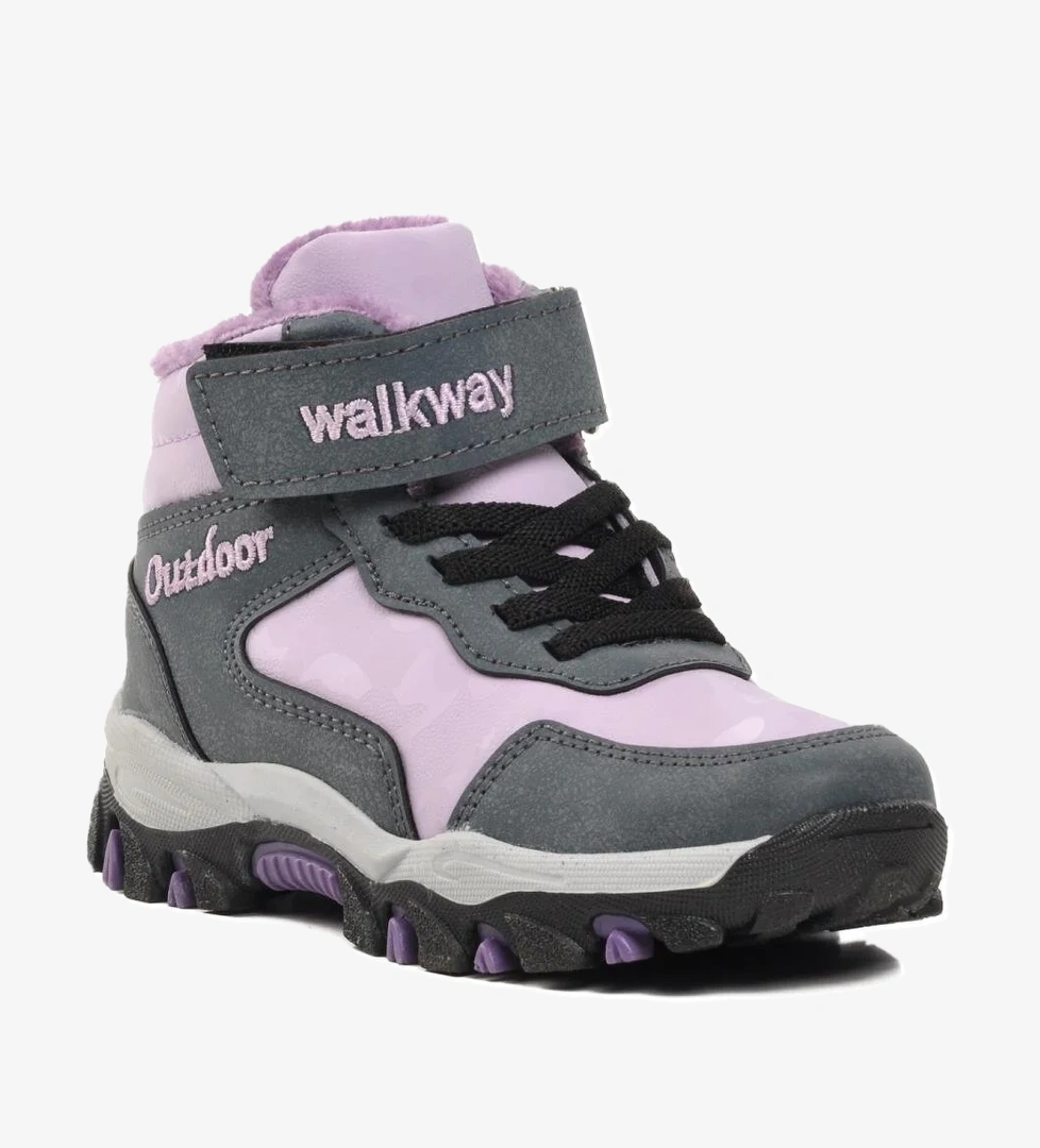 Leo-P Lila İçi Kürklü Çocuk Outdoor Bot