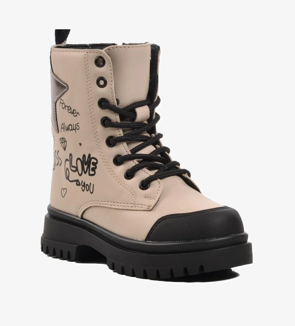 Pepino 1566-p Bej Siyah İçi Polarlı Kız Çocuk Bot model görseli