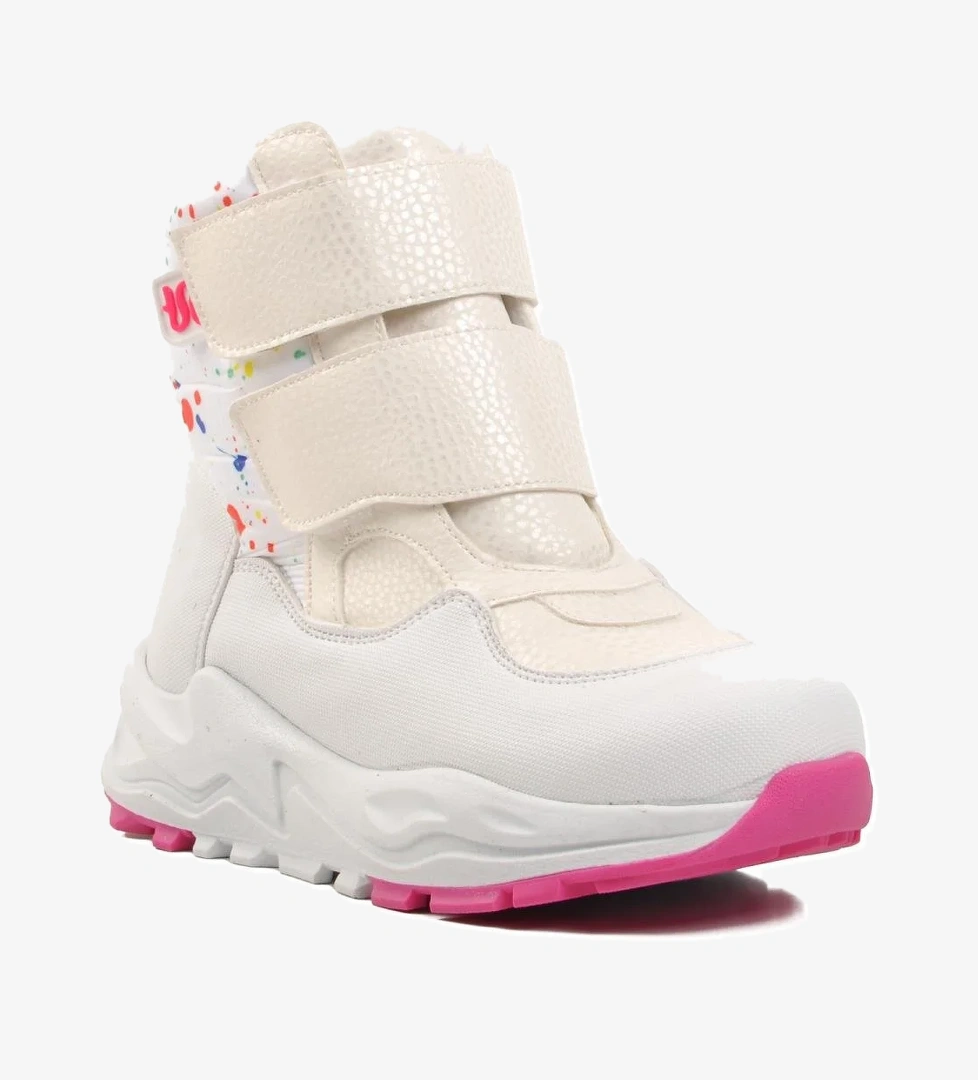 FY223-F Beyaz İçi Polarlı Çocuk Kar Botu - Görsel 1