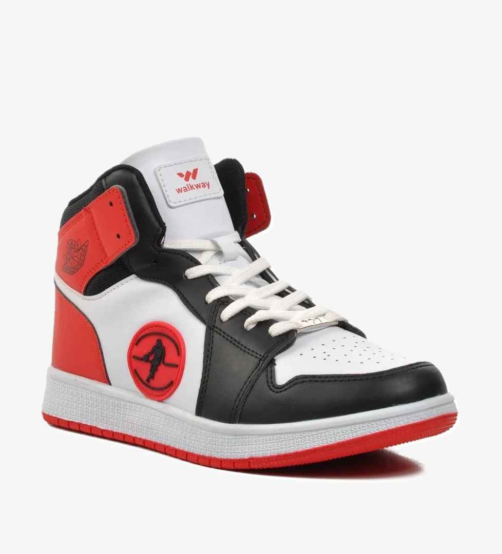 Sloga Hı Siyah-Beyaz-Kırmızı Erkek Hi Sneaker