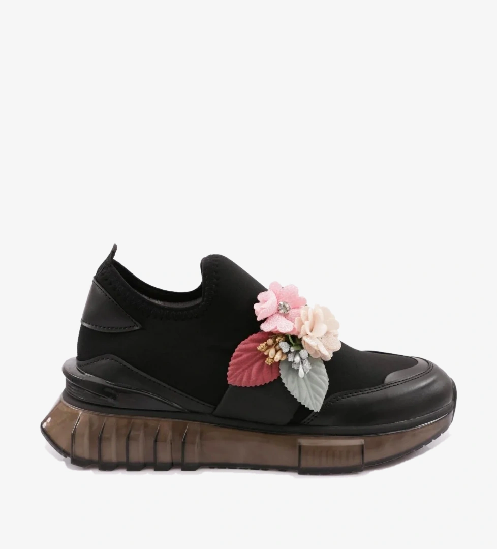 DGN 240 Kadin Çiçek Detayli Sneakers