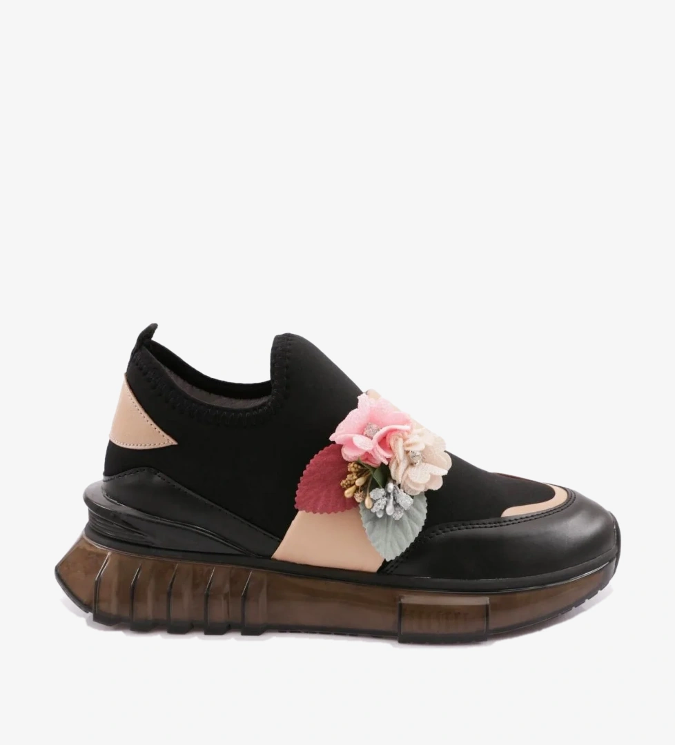 DGN 240 Kadin Çiçek Detayli Sneakers
