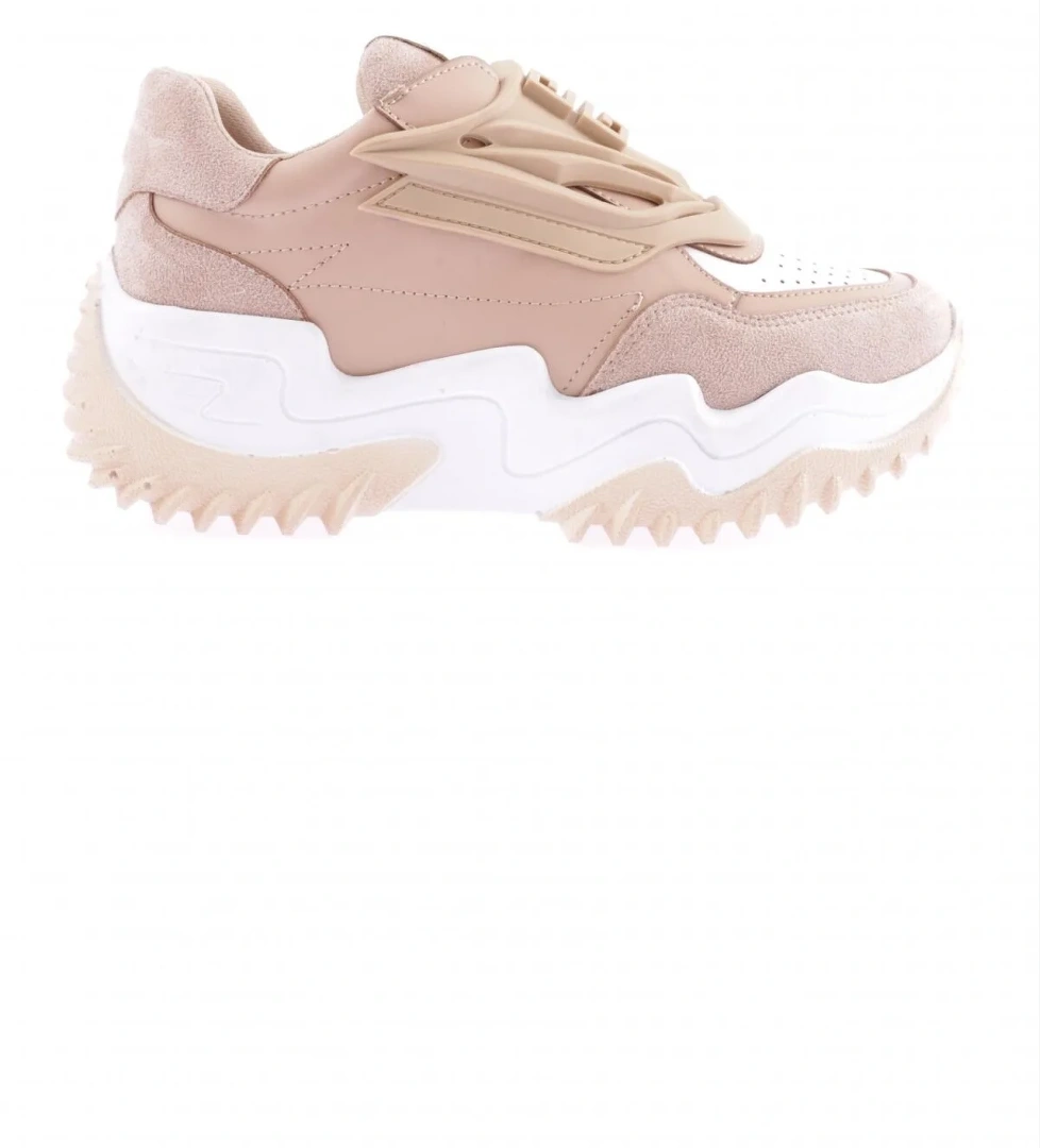 Dgn Z35 23Y Kadin Kalin Taban Lazer Detayli Sneakers Ayakkabi model görseli