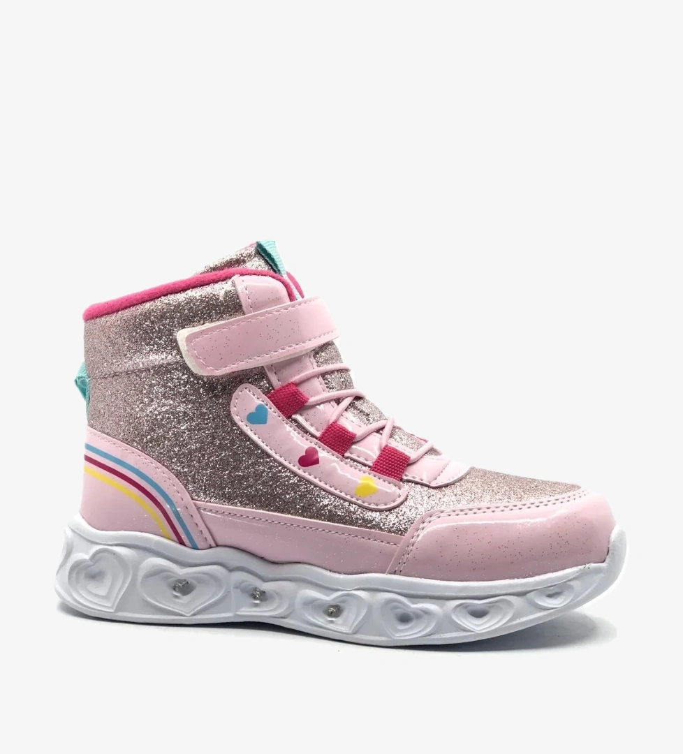 Kids Ortopedik Işıklı Taban Kız Çocuk Bot - Görsel 1