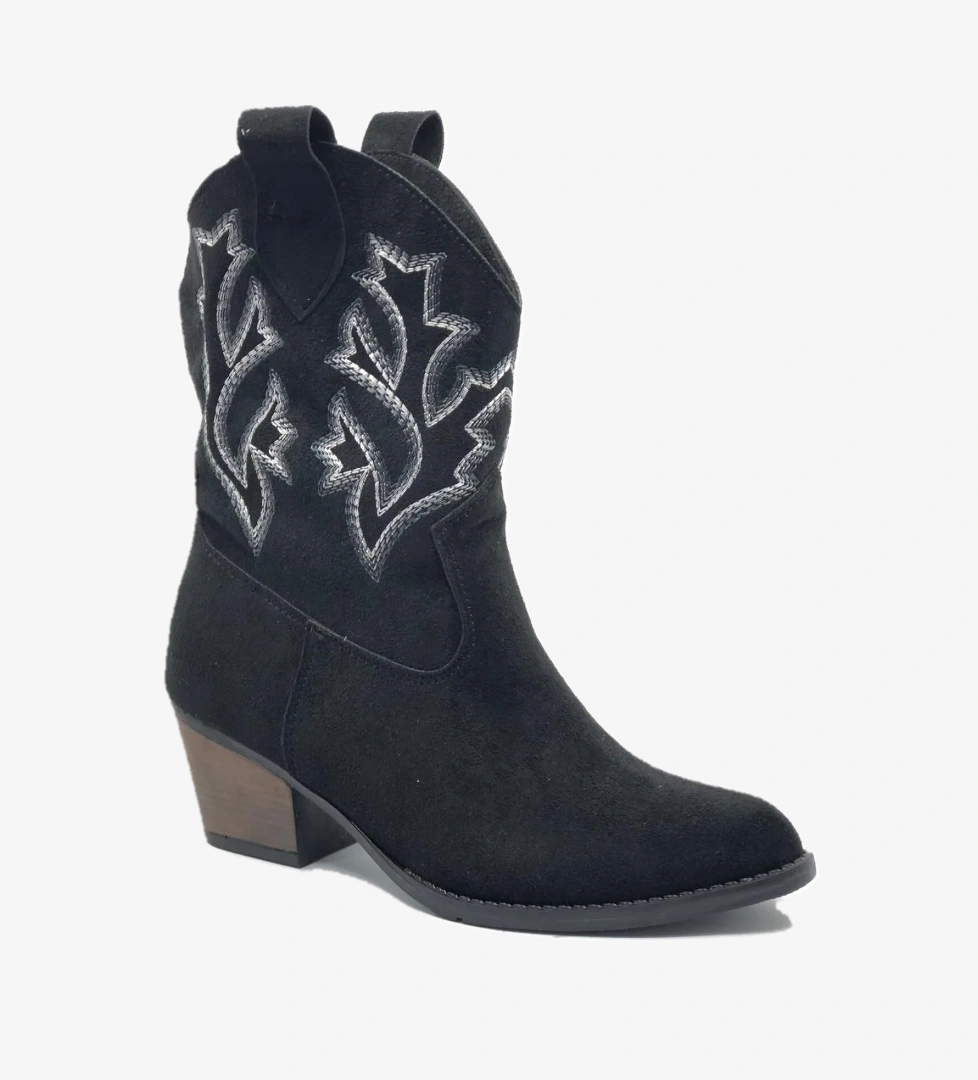 Western Kısa Çizme Kovboy Kadın Kısa Çizme - Görsel 1