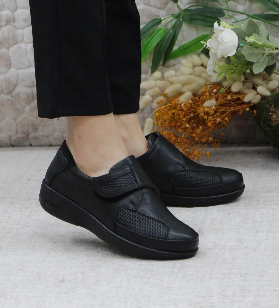 4150 Comfort Hakiki Deri Kemik Çıkıntısına Özel Kadın Ayakkabı - Görsel 1