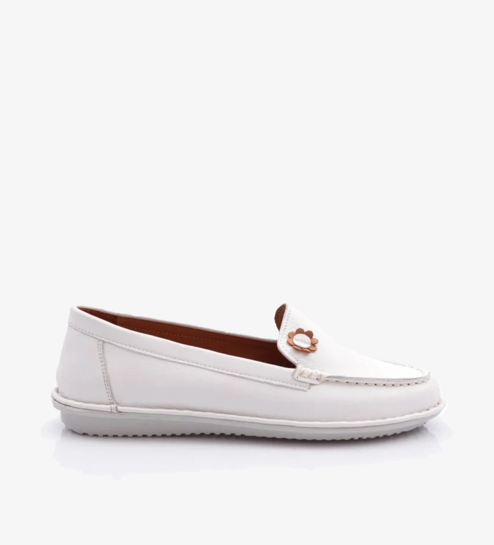 E220 Kadin Çiçek Desenli Babet