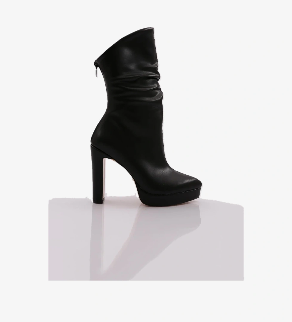 Dgn Dgn Siyah 605 Kadin Topuklu Çizme Bot | Flo Siyah - 1. görsel