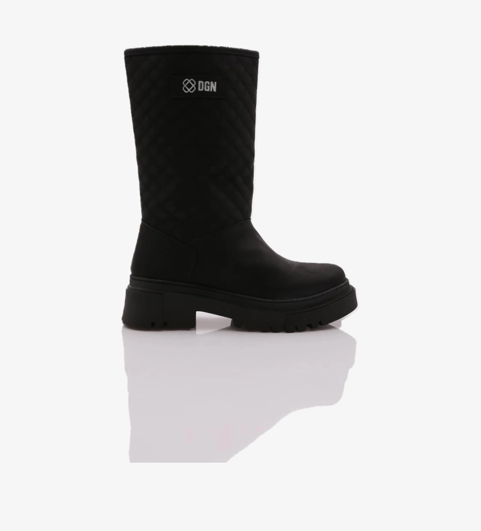 Dgn Dgn Siyah 2226 Kadin Çizme Bot | Flo Siyah - 1. görsel