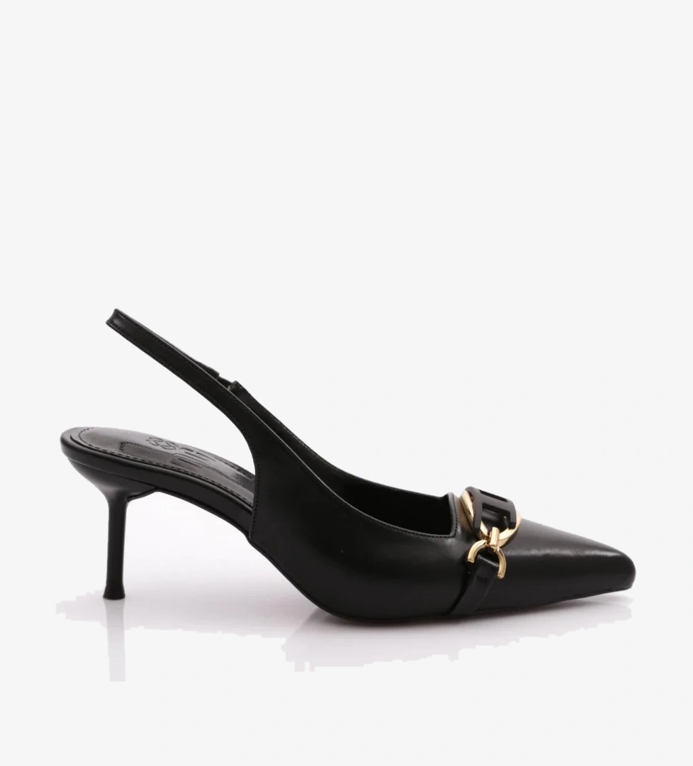 Dgn 2089 Kadin Arkasi Açik Topuklu Ayakkabi model görseli