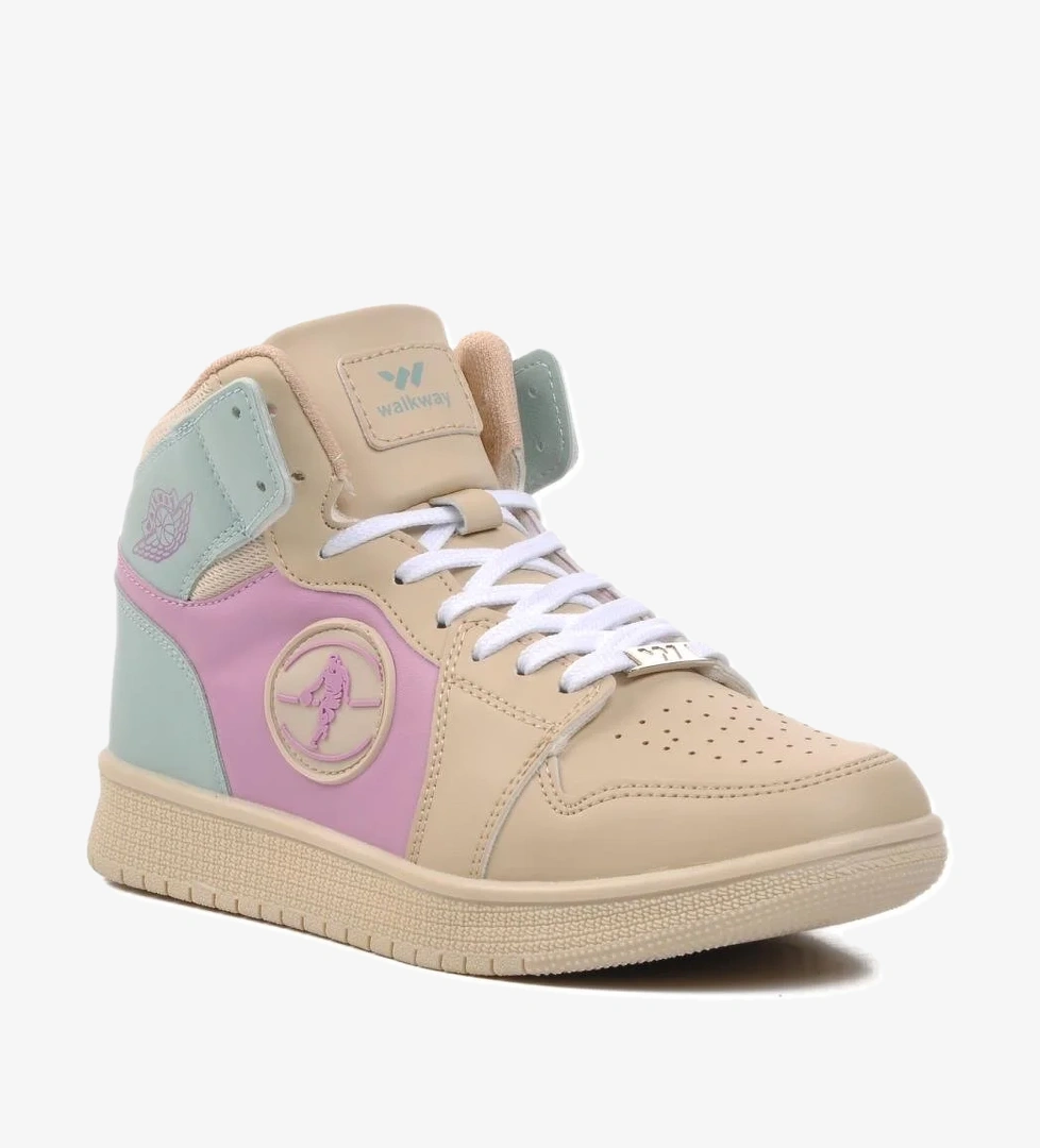 Sloga Hı Bej-Lila-Yeşil Unisex Hi Sneaker - Görsel 1