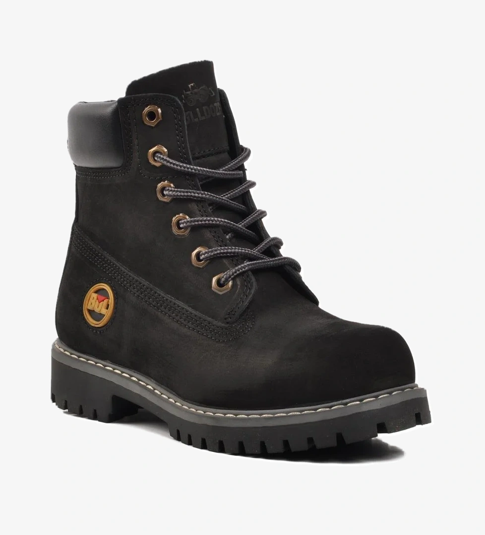 Bulldozer 220655 Siyah Nubuk Hakiki Deri Unisex Bot model görseli