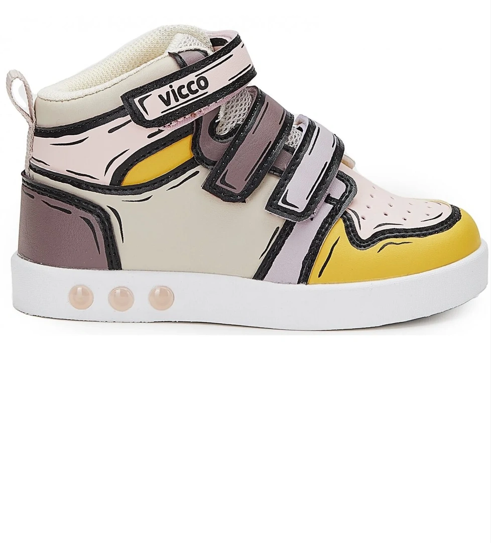 Vicco Dali Işıklı Ortopedik Taban Çocuk Boğazlı Spor Ayakkabı model görseli