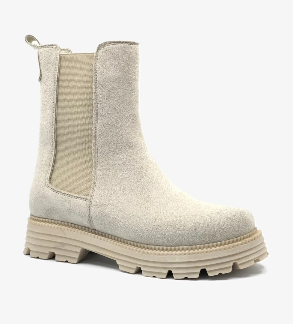 Asya Kalın Taban Yanları Lastikli Chelsea Kadın Bot - Görsel 1