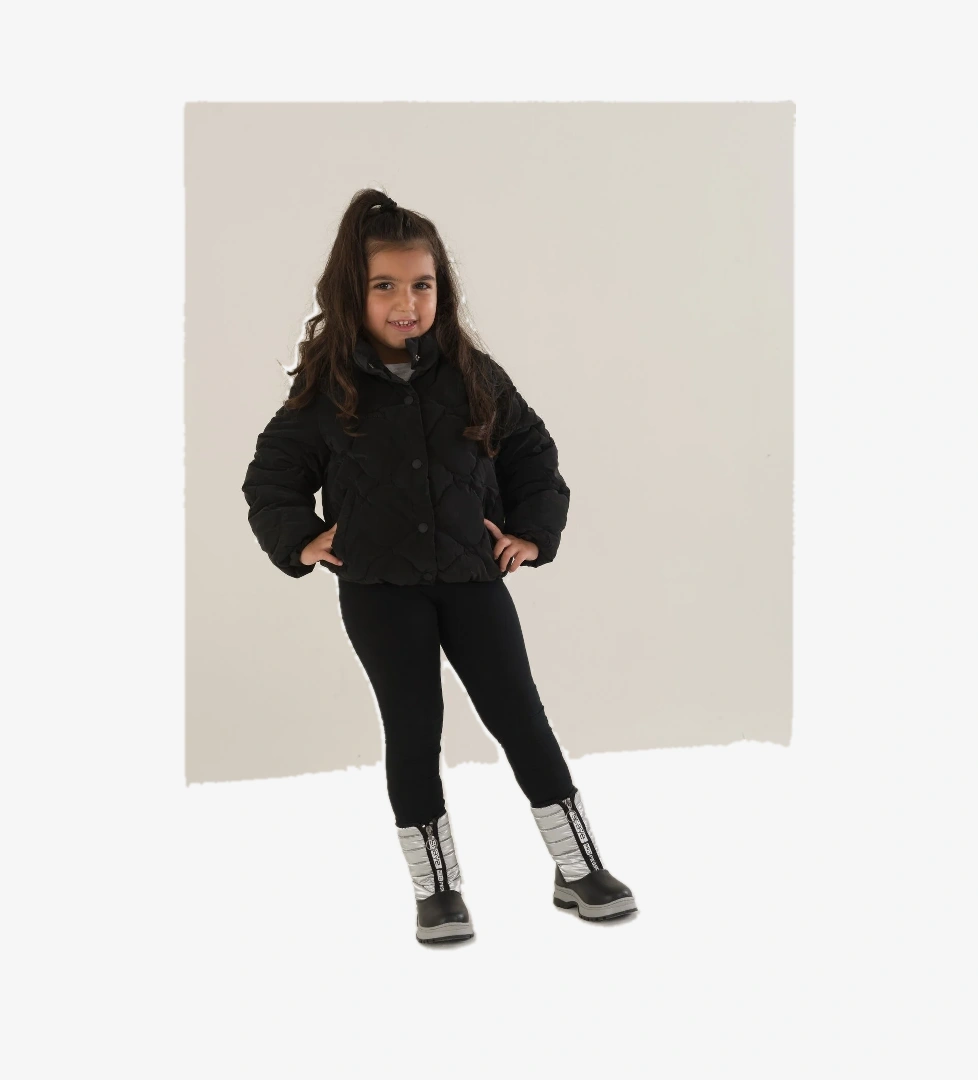 Arzen 4524 Platin-Gümüş Termo Taban Kışlık Kız Çocuk Botu model görseli