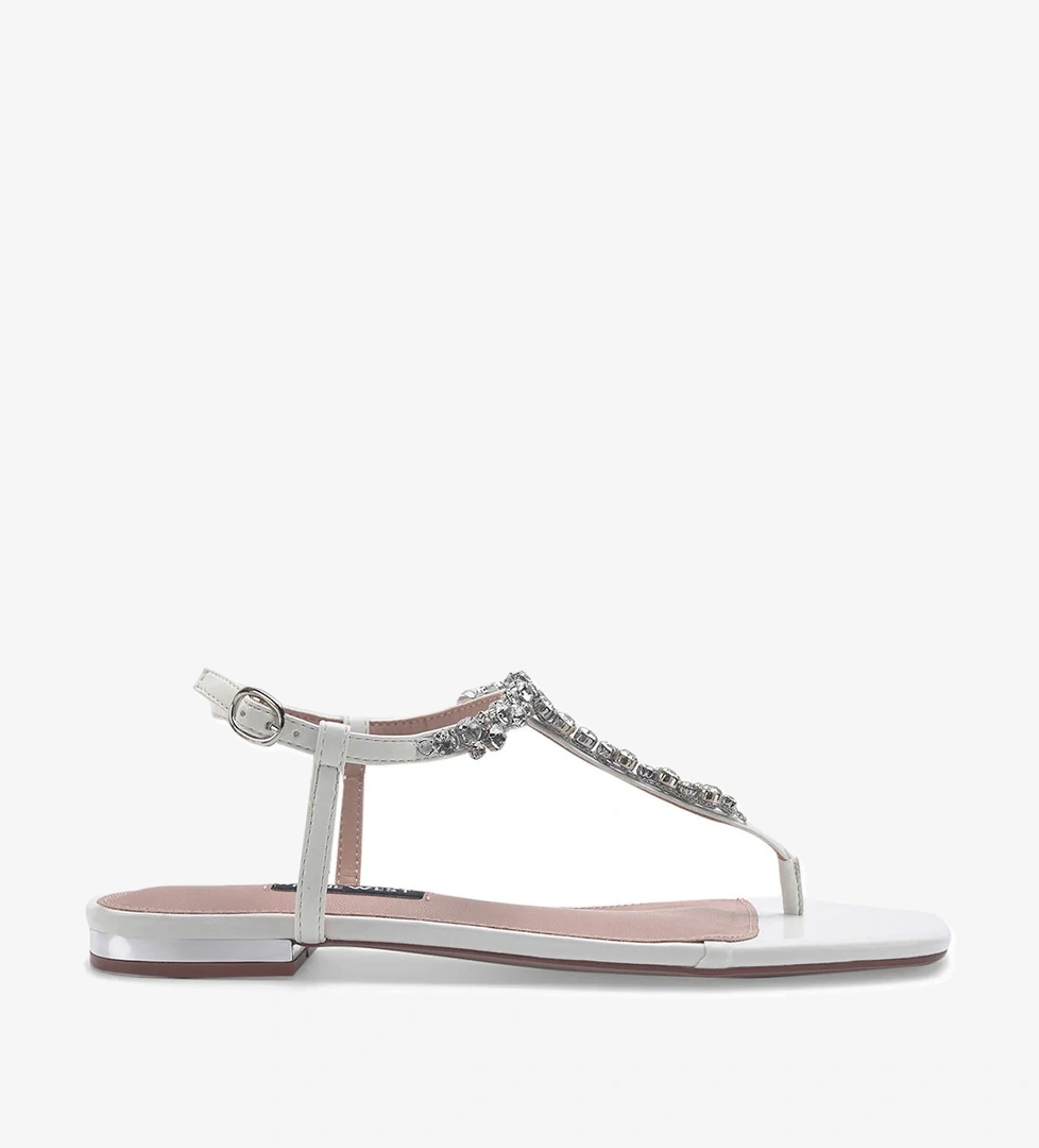 Nine West Nine West ZULEN 3FX Beyaz Kadın Düz Sandalet model görseli