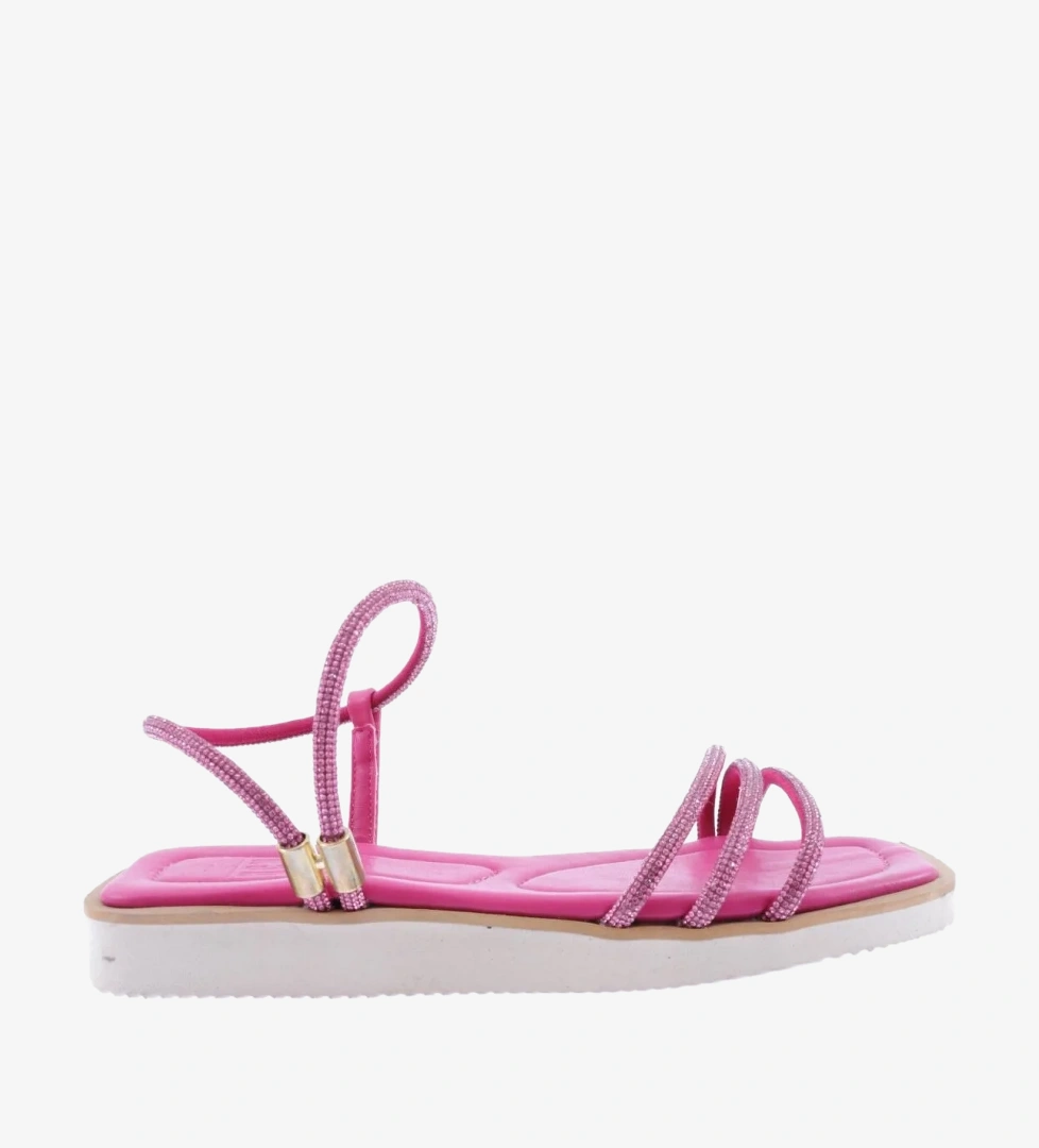 DGN 536-23Y Kadin Sirali Silver Taşli Sandalet