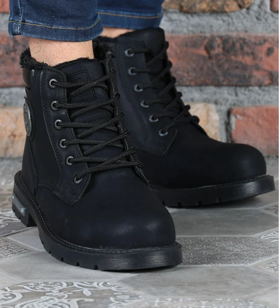 Erkek Rahat Kışlık Kaymaz Taban Armalı Bot -528