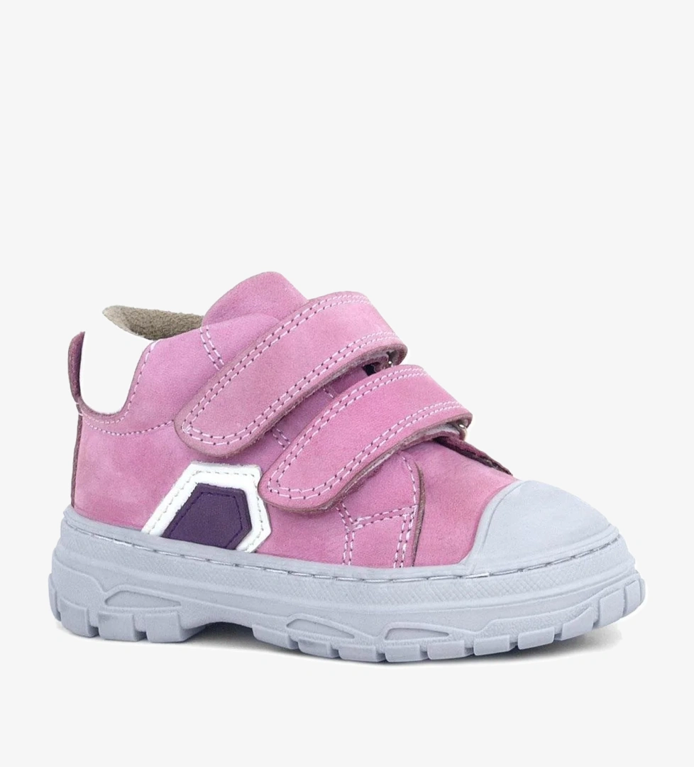 Tails Hakiki Deri Pembe Cırtlı Çocuk Spor Bot - Görsel 1