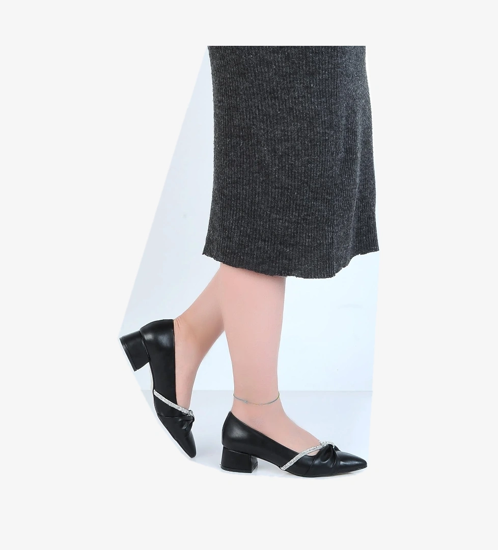 23-8016 Cilt 3Cm Topuklu Kadın Ayakkabı - Görsel 1