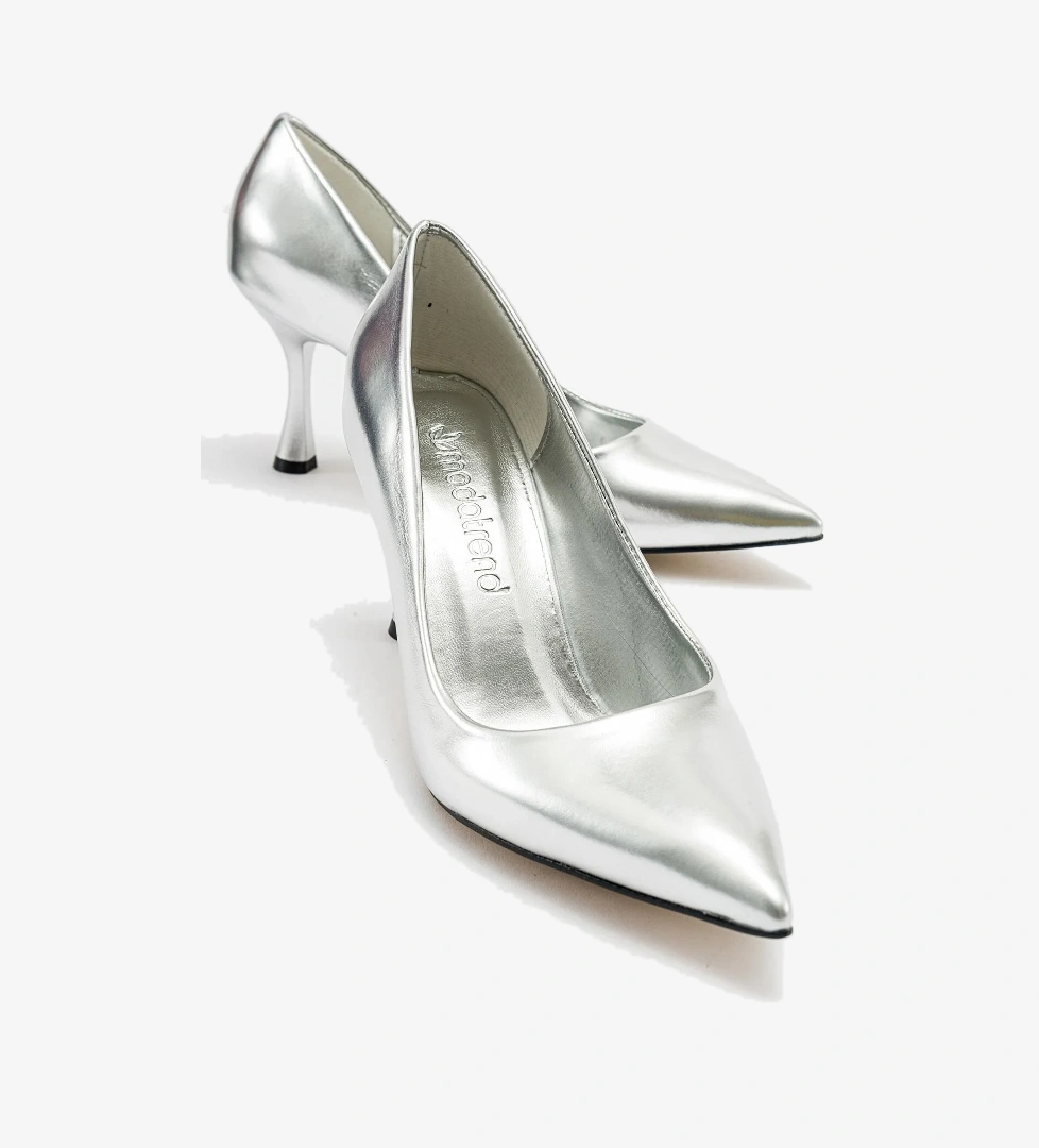 Kadın Stiletto Ayakkabı GÜMÜŞ ZRA