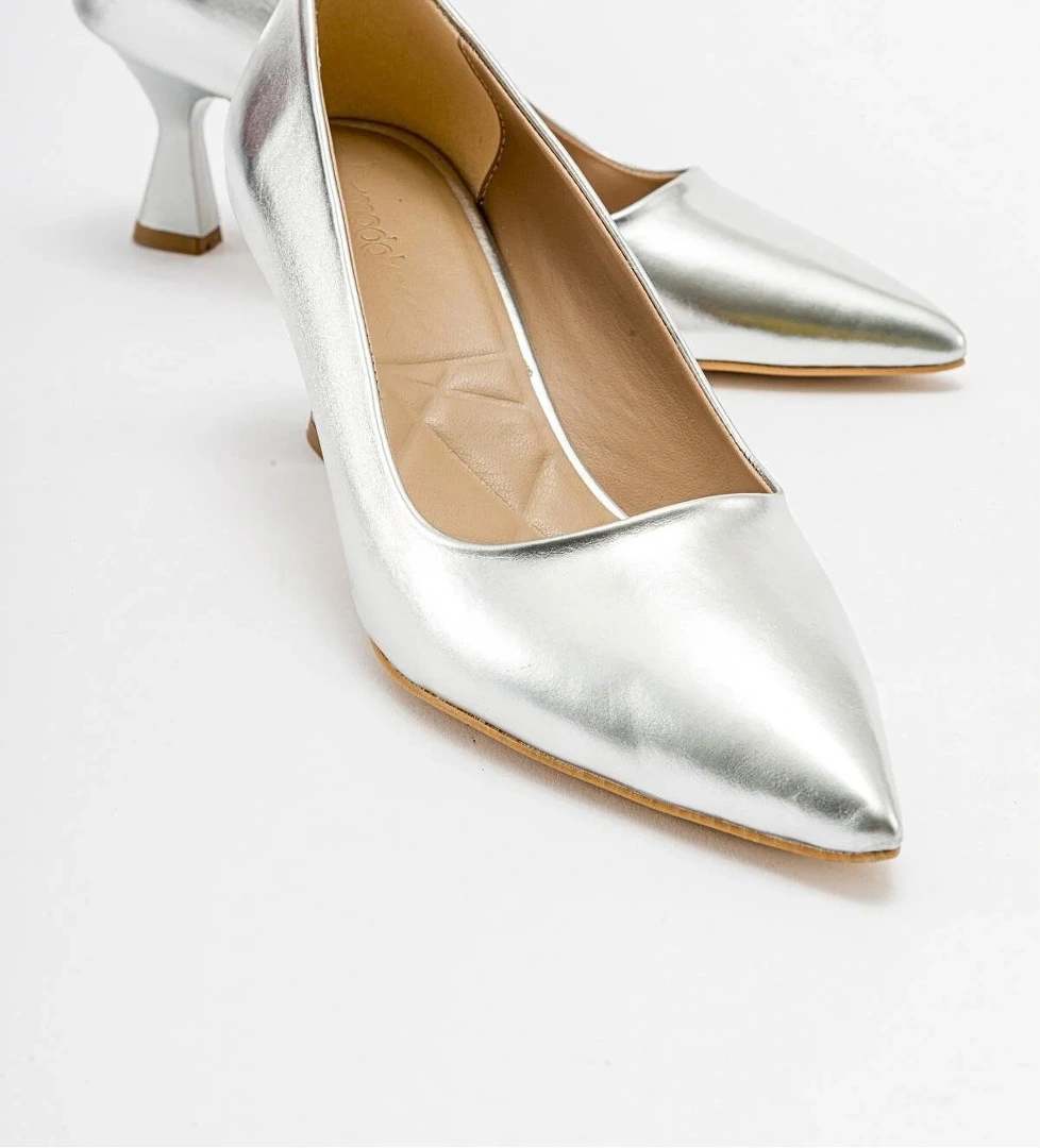 Kadın Stiletto Ayakkabı GÜMÜŞ ZRA