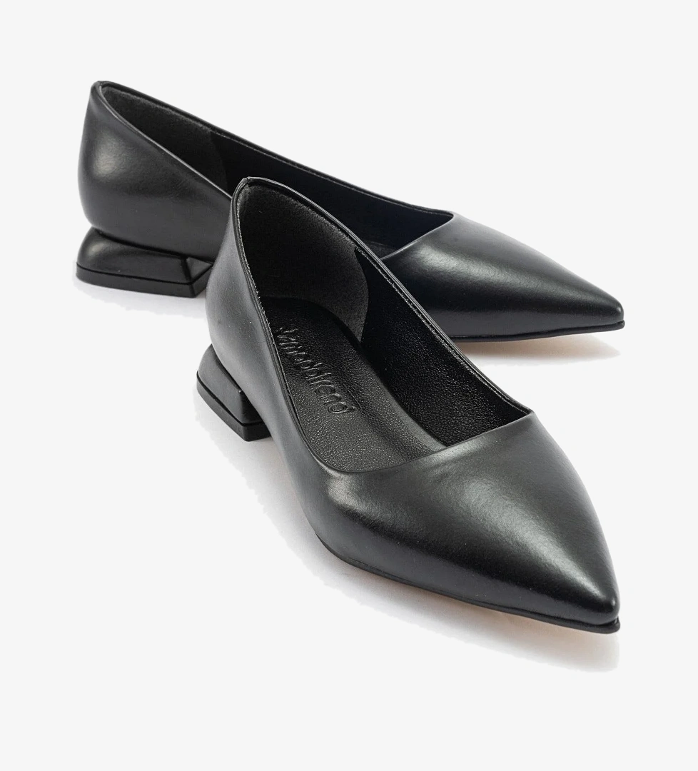 Kadın Sade Babet SİYAH CİLT - Görsel 1