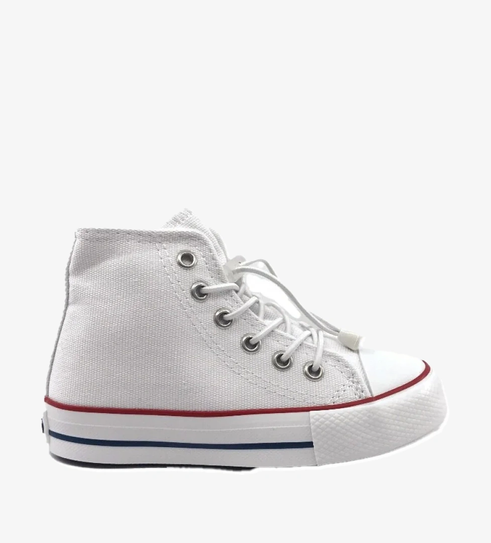 Cool Luis Beyaz Uzun Unisex Çocuk Lastikli Spor Ayakkabı model görseli