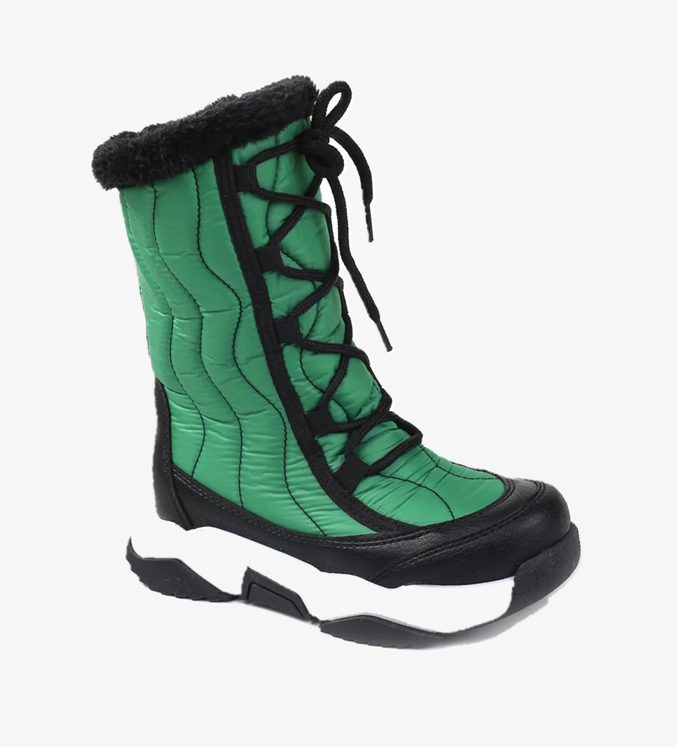 5014 Kız Çocuk İçi Yünlü Termo Taban Kar Botu