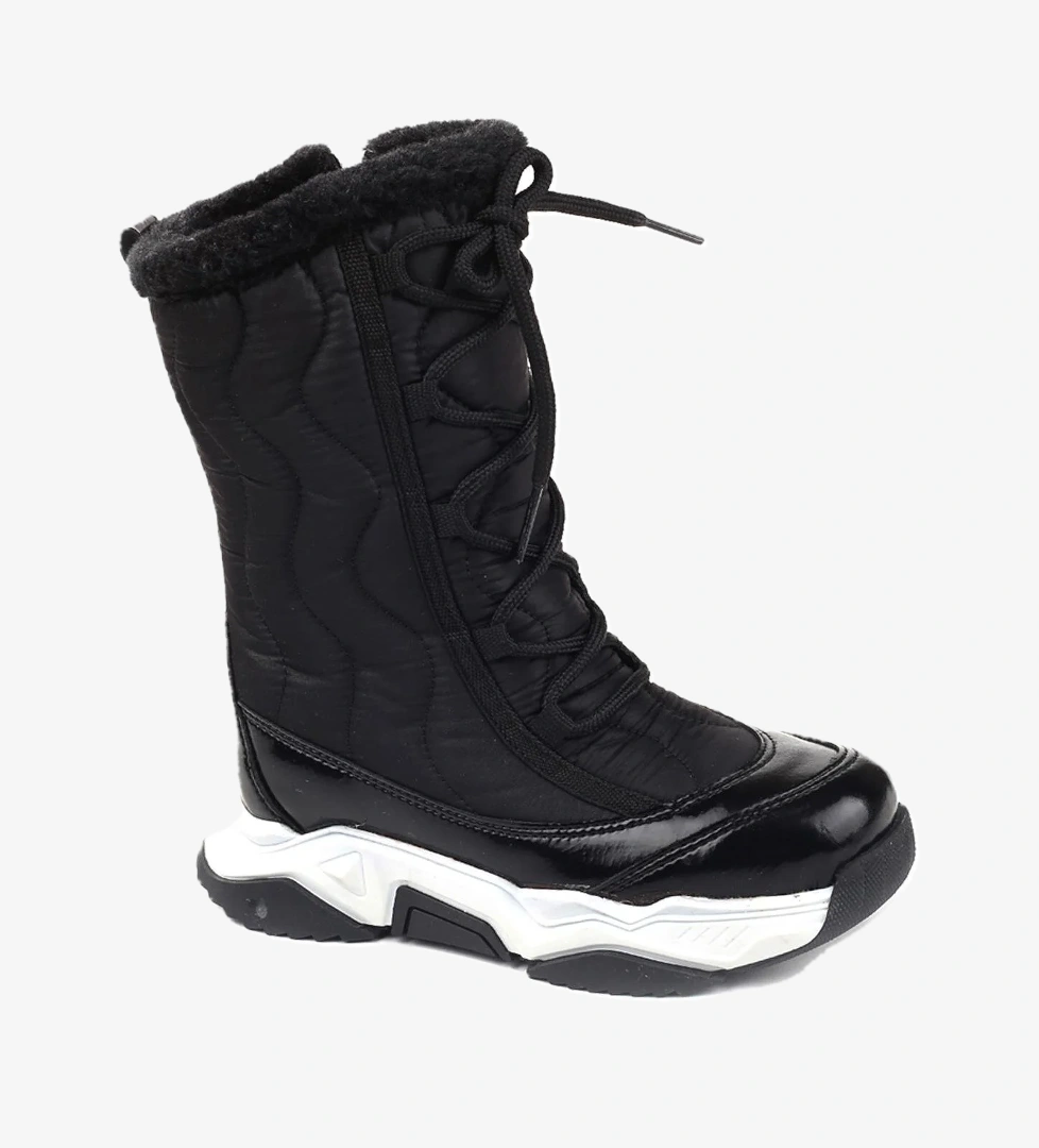 5014 Kız Çocuk İçi Yünlü Termo Taban Kar Botu