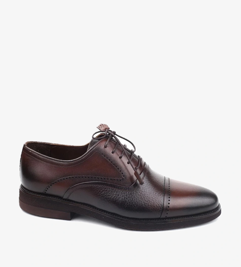 0137 Hakiki Deri Bağcıklı Günlük Erkek Ayakkabı