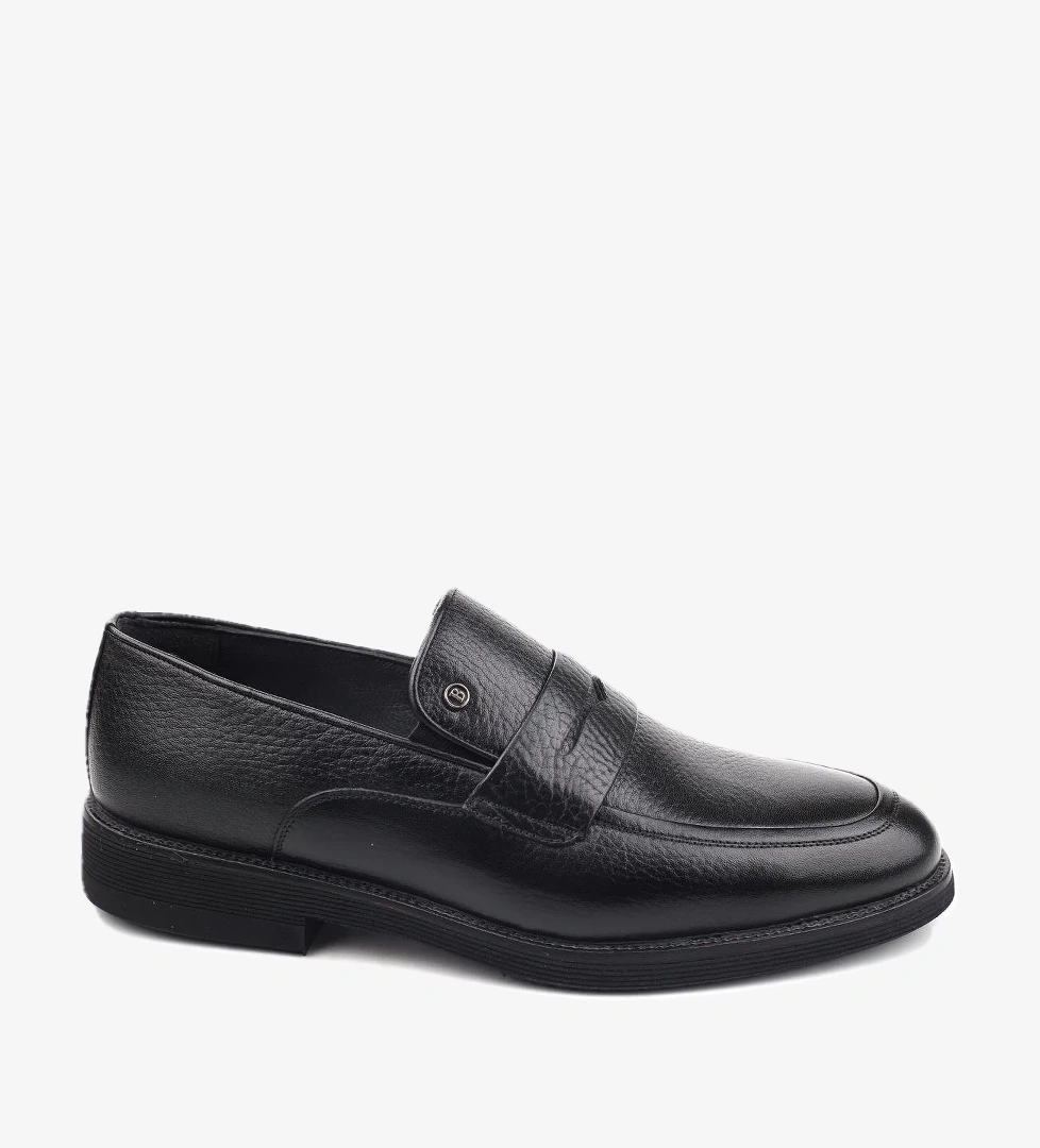 733 Hakiki Deri Bağcıksız Günlük Erkek Ayakkabı - Görsel 1