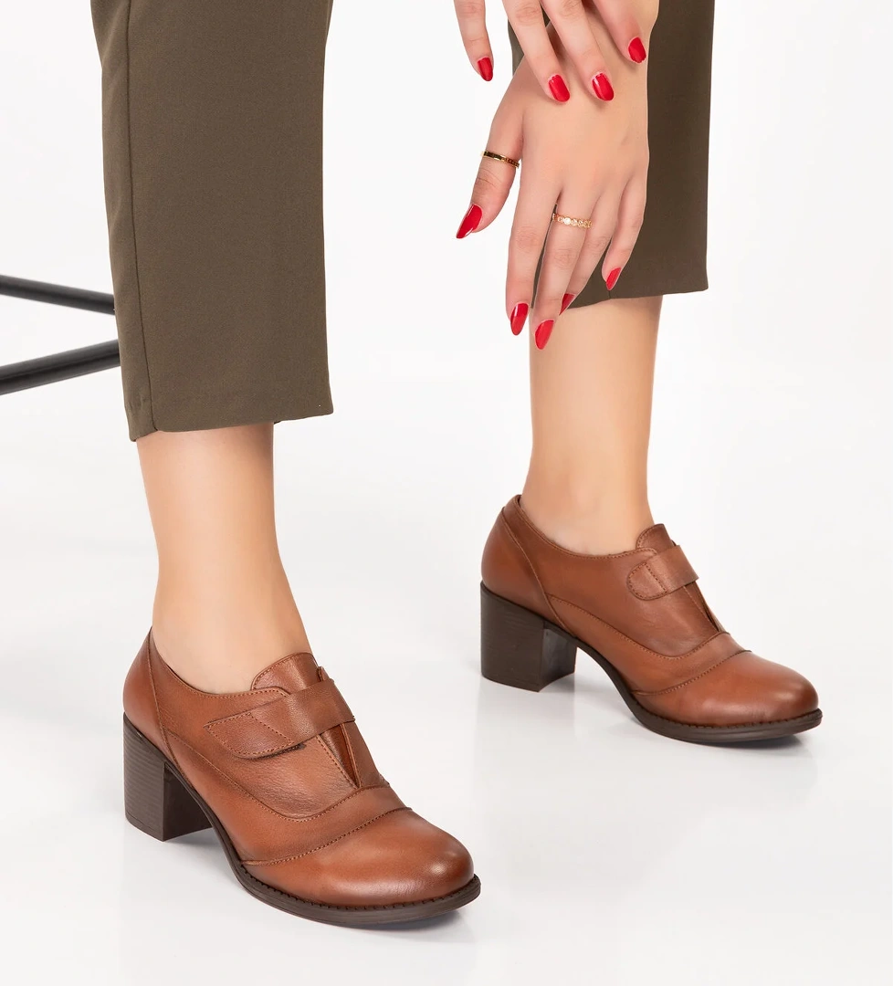 Gondol Kadın Hakiki Deri Rahat Topuklu Ayakkabı anl.7092