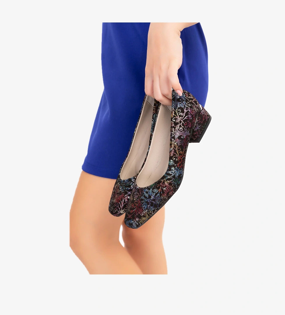 Gondol Hakiki Deri Kısa Topuklu Ayakkabı vdt.07 - Görsel 1