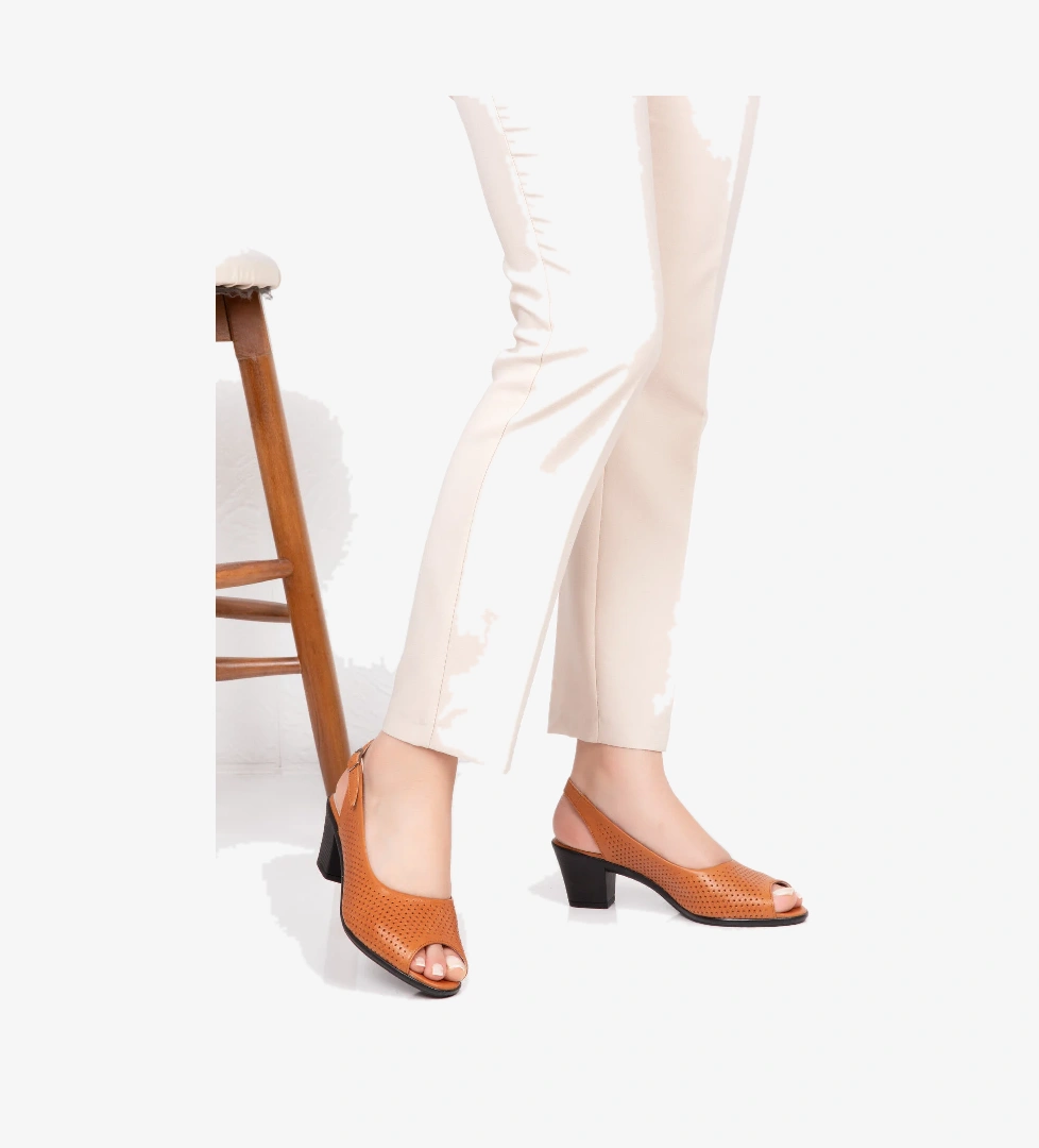 Gondol Hakiki Deri Topuklu Ayakkabı vdt.211