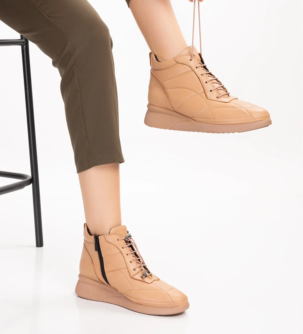 Gondol Kadın Hakiki Deri Hafif Günlük Spor Bot ndr.5515