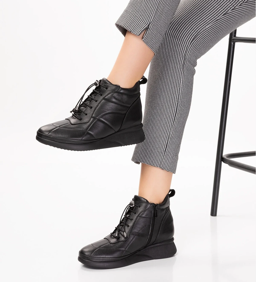 Gondol Kadın Hakiki Deri Hafif Günlük Spor Bot ndr.5515 - Görsel 1