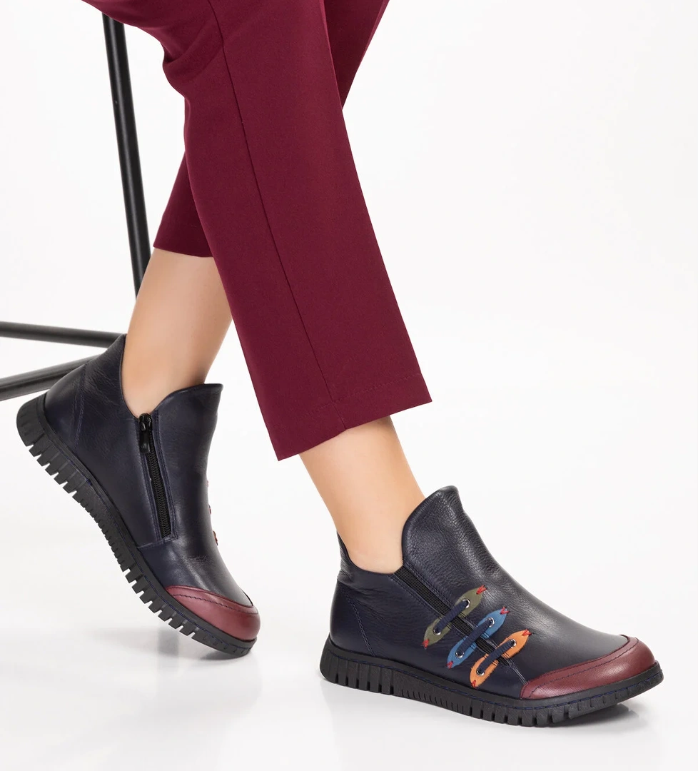 Gondol Kundura Gondol Hakiki Deri Rahat Kolay Giyim Günlük Bot ell.7129 model görseli