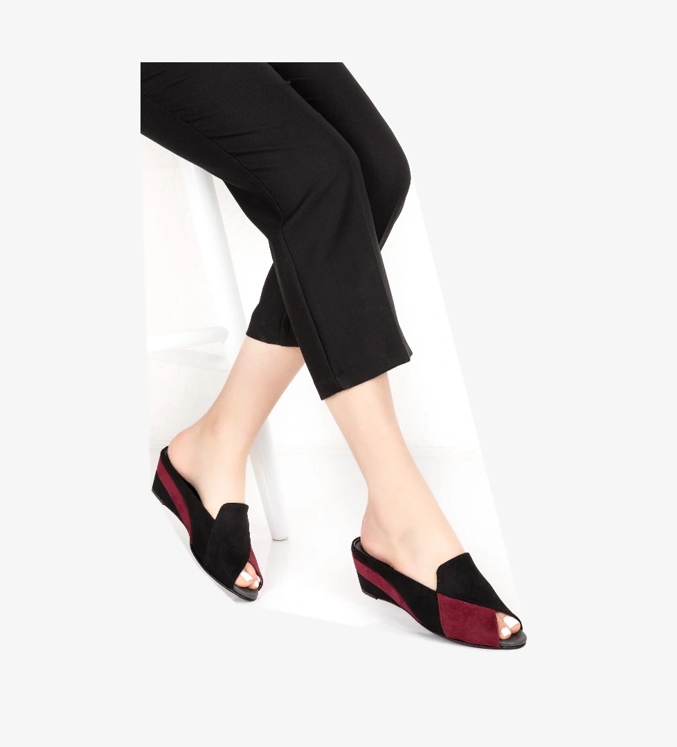 Gondol Hakiki Deri Kadın Kombin Şık Ev Terliği mik.900