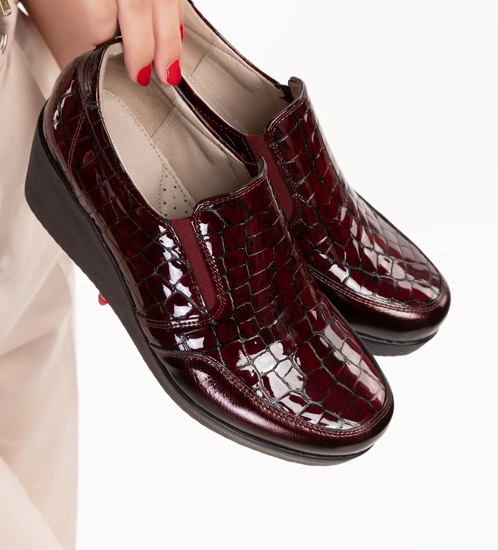 Gondol Hakiki Deri Dolgu Topuk Günlük Anne Ayakkabı ell.6964