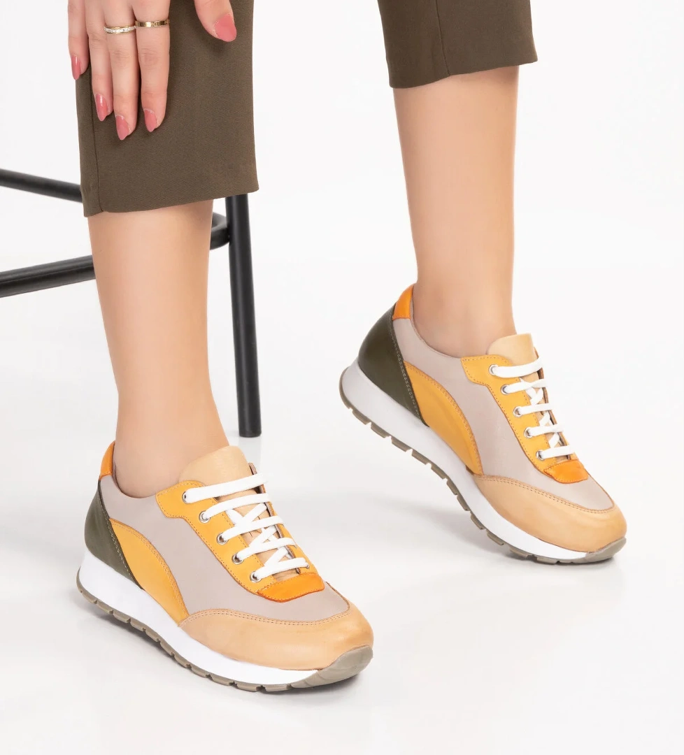 Gondol Içi Dışı Hakiki Deri Anatomik Taban Spor Ayakkabı GNDL.20571 - Görsel 1