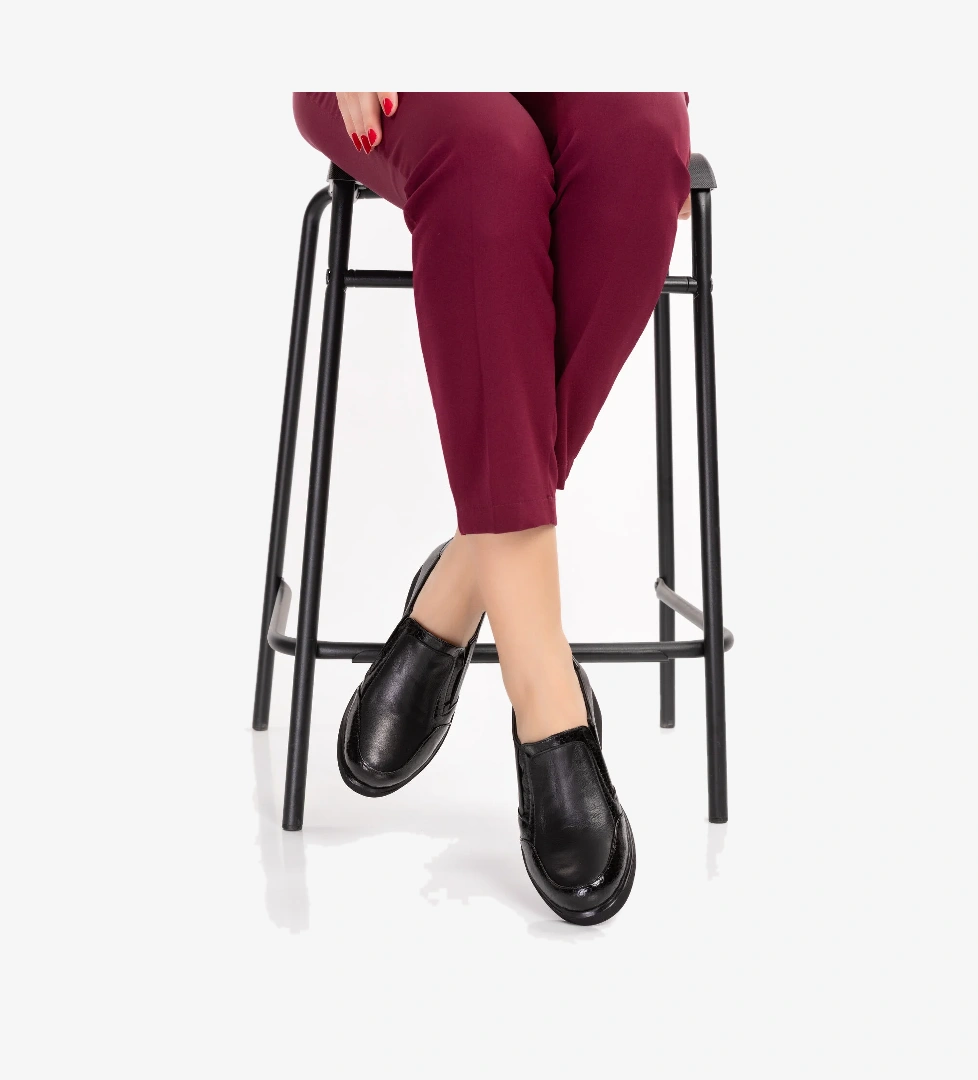 Gondol Kundura Gondol Hakiki Deri Anatomik Taban Lastikli Kolay Giyim Ayakkabı tre.846 model görseli