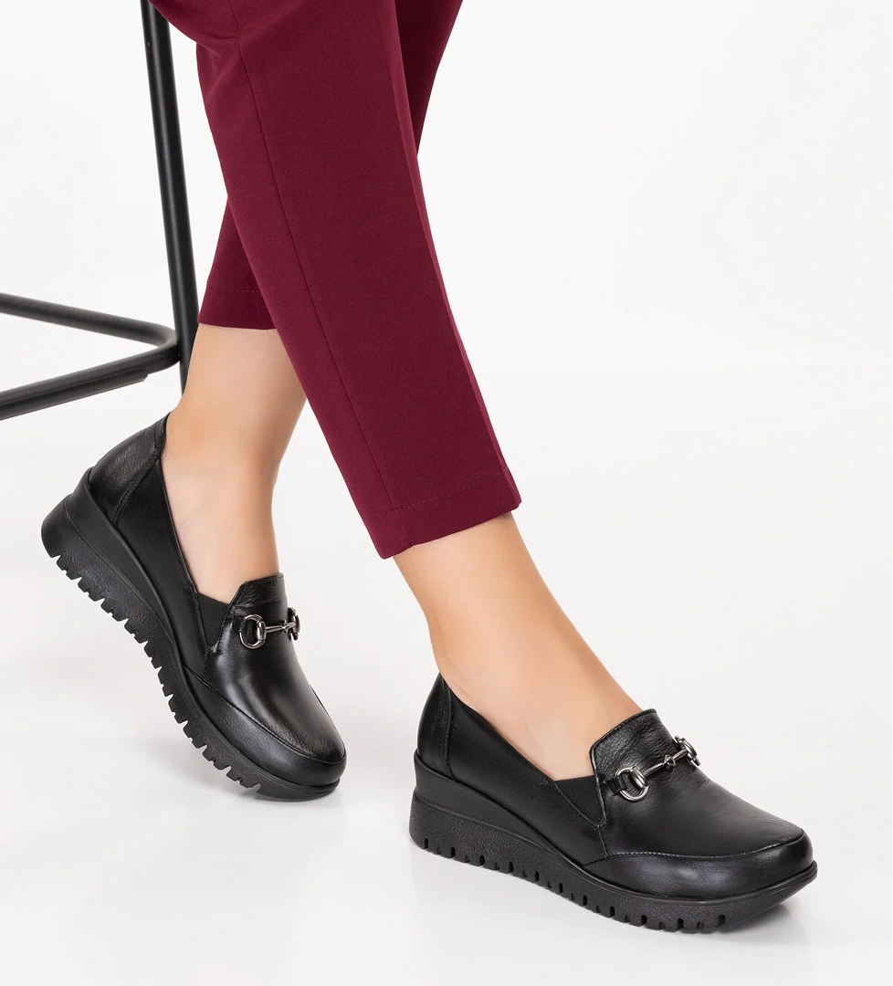 Gondol Kadın Hakiki Deri Anatomik Taban Tokalı Casual Ayakkabı pyt.6210