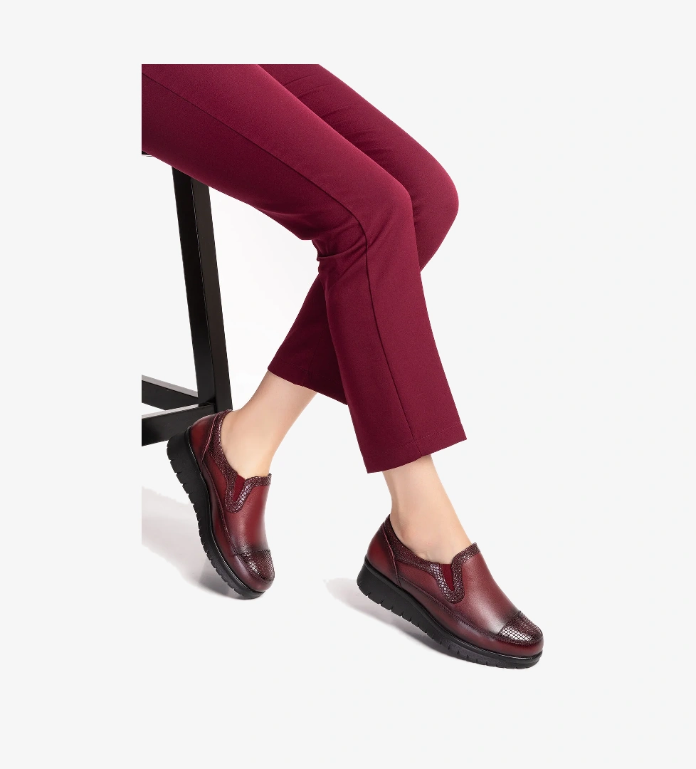 Gondol Hakiki Deri Sim Detaylı Anatomik Ayakkabı elnr.5757 - Görsel 1