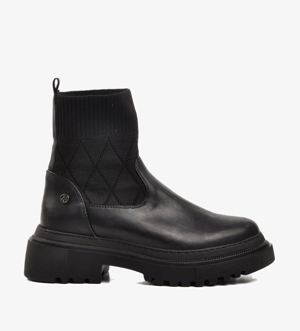 Pc-52561 Siyah İçi Polarlı Kadın Chelsea Bot